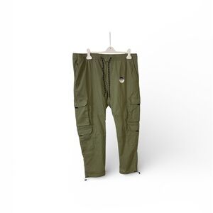 Edgar+ Ash Men's Green Cargo Pants with Pockets